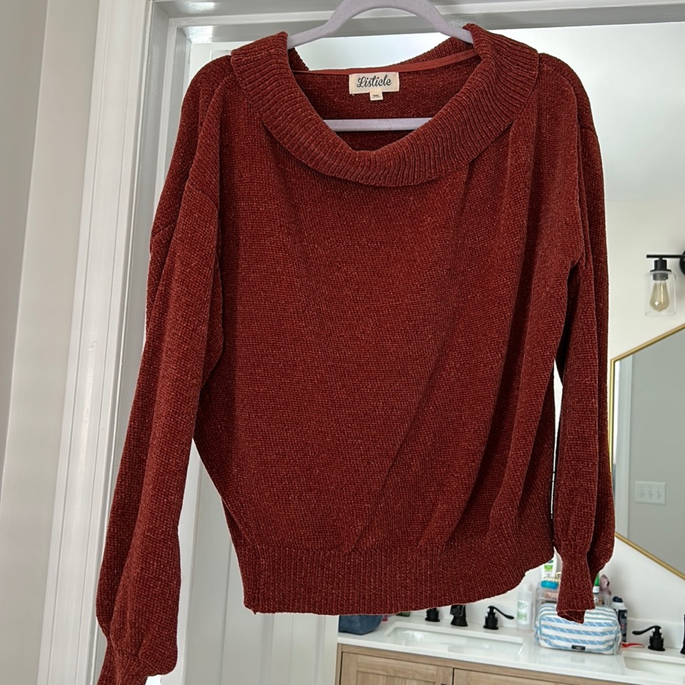 Off the shoulder sweater